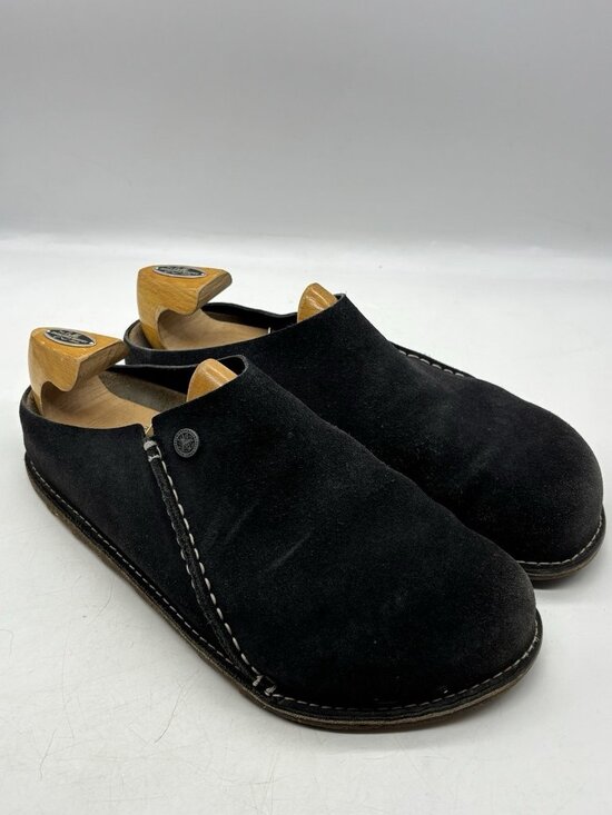 Birkenstock Zermatt Premium Suede Leather Clog Shoes Men\'s size 12 EU 45 Black main image 5